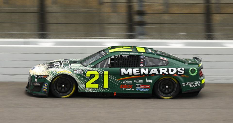 #21: Harrison Burton, Wood Brothers Racing, Menards / MasterForce Ford Mustang